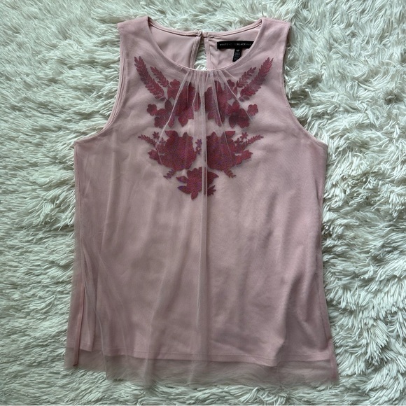 White House Black Market Tops - White House Black Market Tank Top Pink Size Small Petite